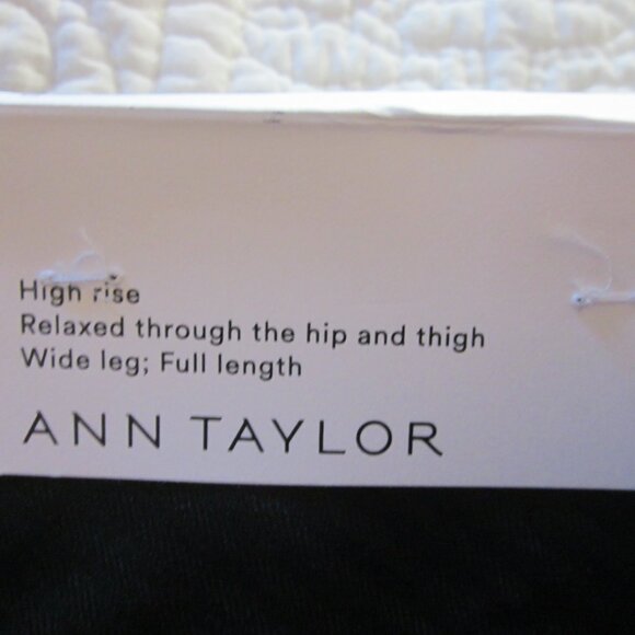 LOFT Pants 14 Purple/Plum High Rise Wide Leg Pleated Full Length - Picture 3 of 6